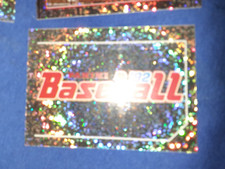 1992 Panini Stickers MLB Logo #1 FOIL GLITTER SPARKLE INSERT MVP HOF MLB MINT