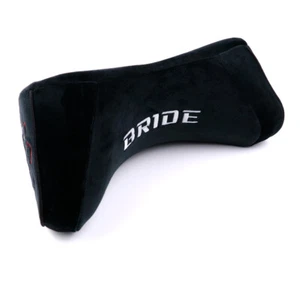 1X Black BRIDE Soft Plush Head Pillow Seat Support Headrest Cushion Neck Rest - Picture 1 of 11