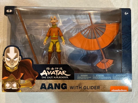 McFarlane Toys Avatar The Last Airbender Aang With Glider 5"  Action Figure New Cover