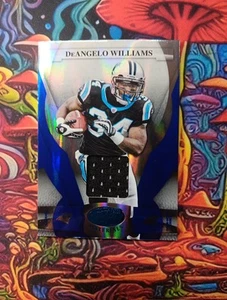 2008 Leaf Certified Materials Mirror Blue Materials 10/50 DeAngelo Williams #17 - Picture 1 of 2