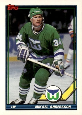 1991-92 Topps #197 Mikael Andersson - Image 1 of 2