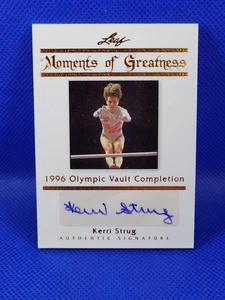 Leaf Moments of Greatness Kerri Strug 2011/20 automático MG-17 1996 bóveda olímpica - Imagen 1 de 7
