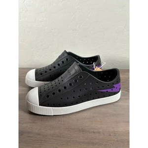 Native Jefferson Waterproof Slip-On Sneakers, Jiffy Black/Shell White Lighting - Picture 1 of 7