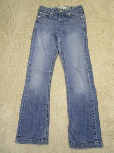 Ariat REAL Jeans Girls 16 Bootcut Mid Rise Western Pants Stretch Denim Dark Wash - Picture 1 of 8