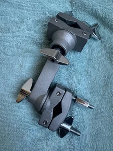 Double Multi Clamp to mount Percussion to drum Kit - Picture 1 of 6