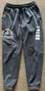 Under Armour Project Rock Heavy Terry Knit Jogger Sweatpants L Black Legacy - Picture 1 of 13