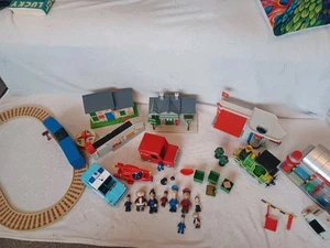 Postman Pat Greendale Train Station Bundle Van Helicopter Figures Vintage Toy - Picture 1 of 24