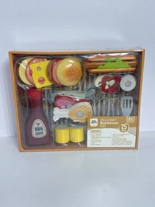 Juego de barbacoa de madera Bee Happy 25 piezas ALDI 2024 juego simulado edad 3+ NUEVO - Imagen 1 de 5