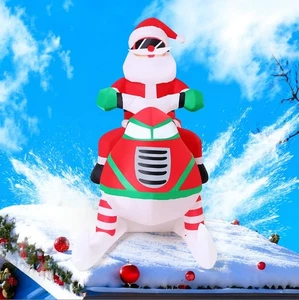 COMIN 6.9 FT Christmas Inflatables Outdoor Decorations Inflatable Santa Claus... - Picture 1 of 7