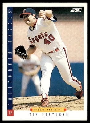 1993 Score Tim Fortugno Rookie California Angels #262 - Image 1 of 2