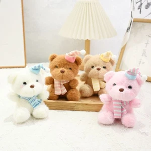 Soft Stuffed Animal Pendant Birthday Hat Hat Wear Bear Pendant Backpack Decor - Picture 1 of 12