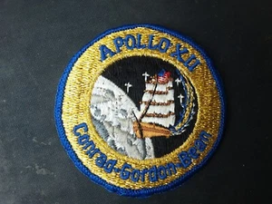 Vintage Apollo XII Conrad-Gordon-Bean gestickter Aufnäher Weltraumgeschichte NASA Werbung - Bild 1 von 1