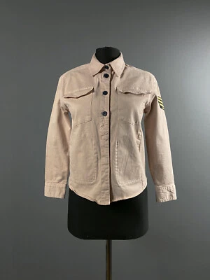 Chaqueta Bonnie Militar Zadig & Voltaire Gilrl Rosa Bordada Serpiente Talla 10 138 Foto 1 de 4