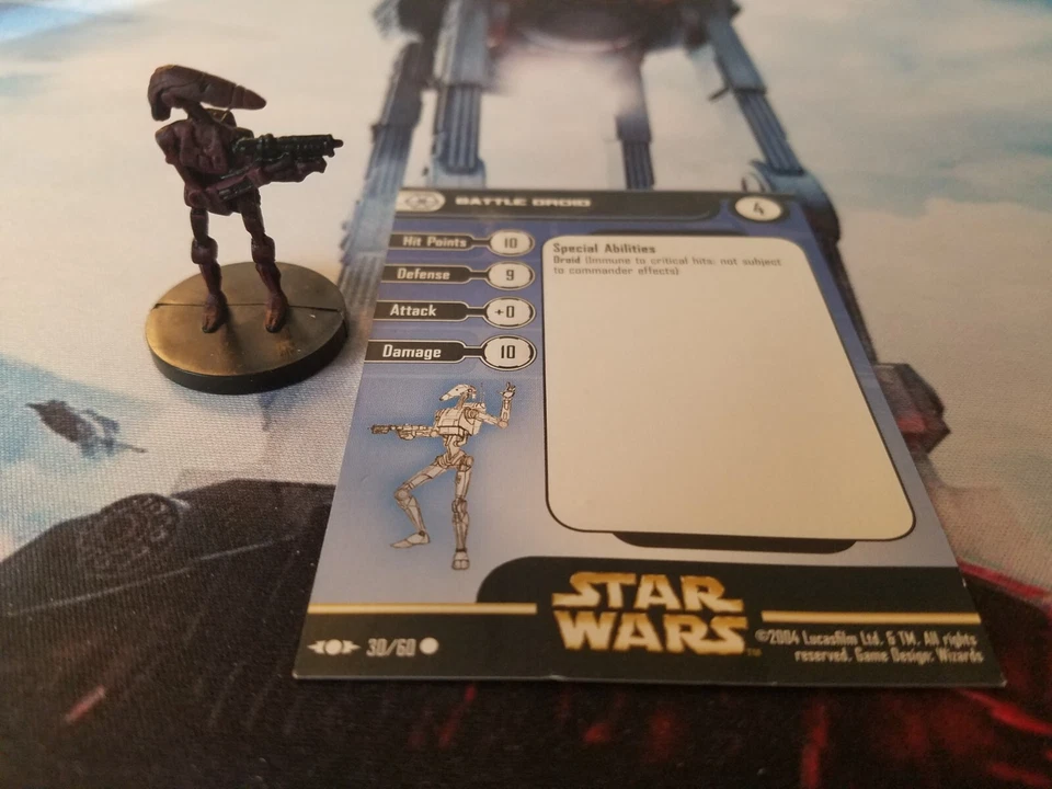 Star Wars Miniatures Clone Strike 30 Battle Droid Foto 1 de 1