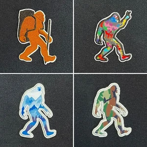 Bigfoot Sasquatch Yeti Ape Abominable Snowman Outdoor Adventure Patch Iron-On - Picture 1 of 4