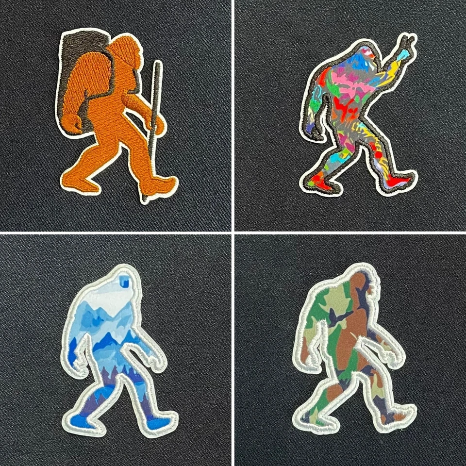 Bigfoot Sasquatch Yeti Ape Abominable Snowman Outdoor Adventure Patch Iron-On - Image 1 of 1