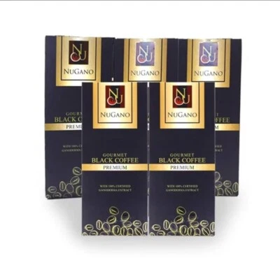 5 X Nugano Black Coffee Premium 100% Organic Ganoderma  + EXPRESS SHIPPING - Image 1 of 4