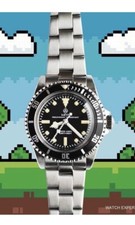 WMT RM0020PS Pixelated Retro Green Label Submariner Oyster Case Wrist Watch