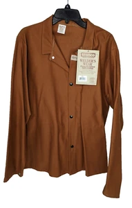 Stanco Welders Wear Men's Cotton Flame Resistant Long Sleeve Jacket Shirt Size L - Picture 1 of 5