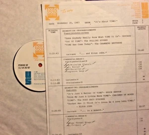 RADIO SHOW 11/16/87 IT'S ABOUT TIME: CHICAGO, CHAMBERS BROS,GRAND FUNK,GUESS WHO - Picture 1 of 2