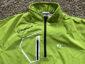 Sunice Gore-Tex Mens XL Hurricane Green 1/4 Zip Wind Rain Golf Jacket Waterproof - Picture 1 of 11