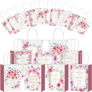 24 Pcs Religious Mother'S Day Flower Gift Bags Mother'S Day Paper Party Favor Ba - Picture 1 of 6