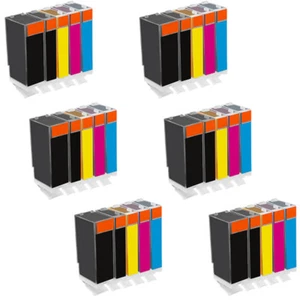 Tinta compatible nonoem PGI525 CLI526 XL para impresoras Canon Pixma IP IX MG MX - Imagen 1 de 11
