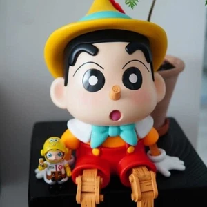 18cm Puppet Crayon Shin-chan Cosplay Pinocchio Series Blockhead Anime - Picture 1 of 1