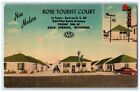 c1940 Rose Tourist Court Pilot Butte Avenue Road Rock Springs Wyoming Postcard