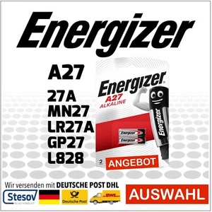 Confezione da 2 batterie alcaline energizer 12 V A27 27A MN27 LR27A GP27 L828 - Foto 1 di 1