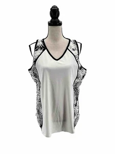 Tail Women Activewear Tank Top White XXL Sleeveless Tennis Floral V Neck - Picture 1 of 4