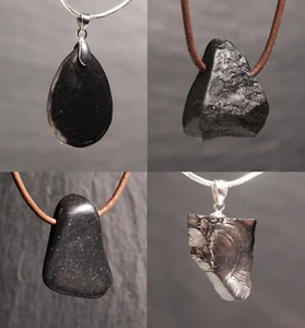 Unikat Edelstein Anhänger Schungit Edelschungit Shungit für Ketten Steinschatz - Bild 1 von 39