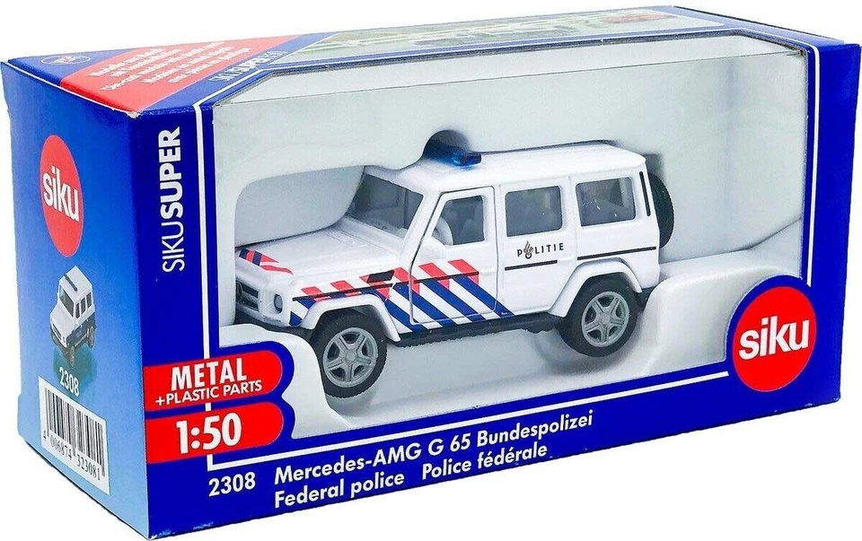 SIKU 1:50 DIE CAST AUTO POLIZIA MERCEDES  AMG G 65  POLIZEI   ART 2308 - Immagine 1 di 1