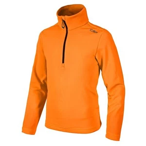 CMP Sweatshirt Functional Top Fleece Orange Collared Stretch Lightweight - Picture 1 of 1