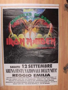 Poster Originale Monster Of Rock "Iron Maiden" Reggio Emilia 12/09/1992 Cm - Foto 1 di 1
