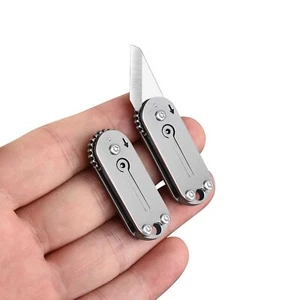 Small Pocket Knife for Men, Mini Folding Knives Box Cutter, Cool EDC Knife wi... - Picture 1 of 6