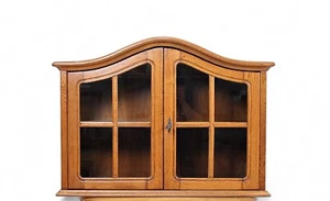 Hängevitrine Massiv Vintage Retro 70er Schrank Wohnen MID Wohnen Eiche - Bild 1 von 4