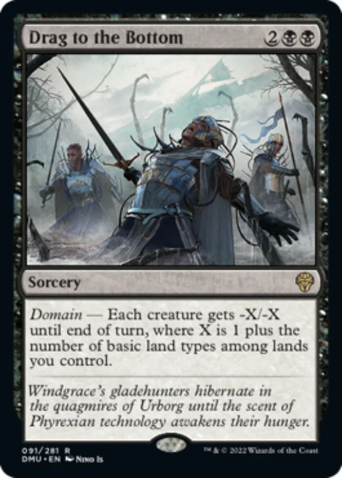 x1 Drag to the Bottom R MTG Dominaria United M/NM, English - Image 1 of 1