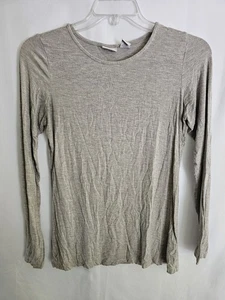 Kenar Women’s Long Sleeve Modal Blend Top Gray Size Medium Made in Peru - Picture 1 of 9