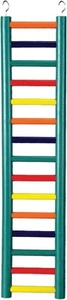 Neu Prevue Hartholz Vogel Leiter mit 15 Sprossen 24 Zoll mehrere Farben schneller Versand - Bild 1 von 1