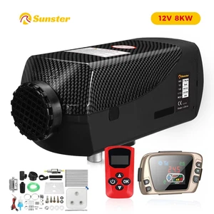 Sunster Riscaldamento Diesel Riscaldamento a Piantana Riscaldamento ad Aria Monitor LCD Air Heater 12V 8KW - Foto 1 di 13