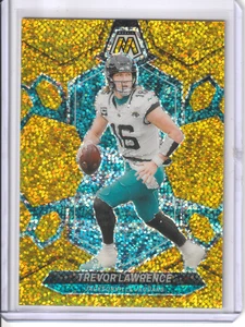 2024 Panini Mosaic Trevor Lawrence Gold Sparkle /24 #99 SSP Jaguars - Picture 1 of 2