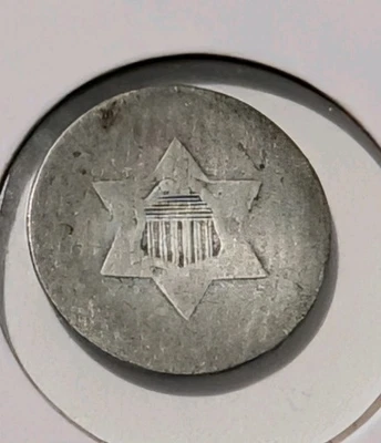 U.S. Mint Silver Three Cent 3C Trime No Date - Image 1 of 2