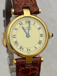 【US/DDP】 [Excellent Condition] Cartier Must Vendôme SM Quartz [590004] [Working] - Picture 1 of 15