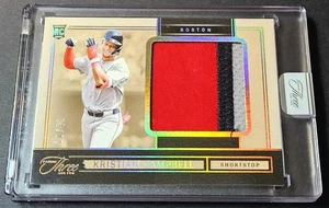 Parche Panini Three and Two Gold 2025/10 Rookie Kristian Campbell RC #PS Red Sox - Imagen 1 de 2
