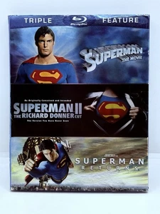 Superman Triple Feature (BluRay, 2006) w/ OOP Slipcover Sealed Brand New - Picture 1 of 4