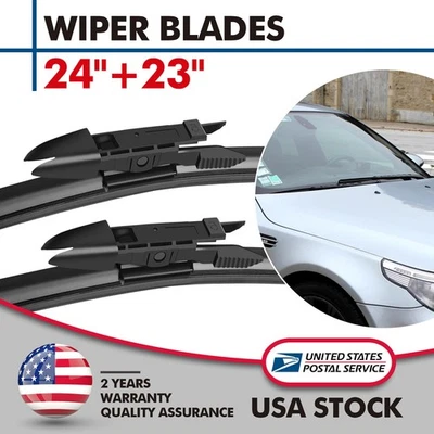 Juego de limpiaparabrisas delantero OEM de 24"+23" para BMW 535i xDrive 2009-2010 Foto 1 de 4