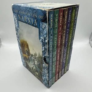 The Chronicles Of Narnia 7 Book Paperback Box Set C.S. Lewis 2003 Grafton - Picture 1 of 16