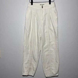 Anthropologie Papiertüte elfenbeinfarben breit spitz zulaufend plissiert Größe 6 - Bild 1 von 8