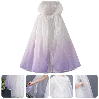 Mantello 1Pc Mantello per feste in costume in maschera natalizia per bambini - Immagine 1 di 4